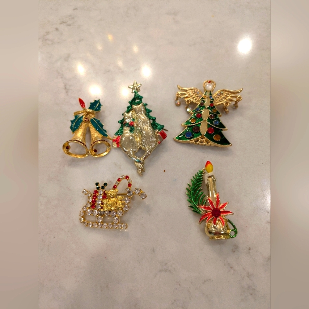 Christmas Brooches
